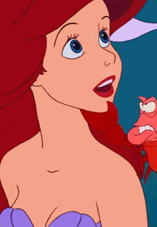 1989년 디즈니 애니메이션 인어공주 에리얼 이미지