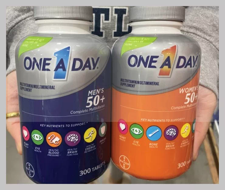 바이엘 원어데이 One A Day 성인용 50세이상 남여 종합 멀티 비타민