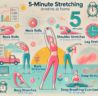 집에서 하는 5분 스트레칭, 놀라운 효과 관련 사진