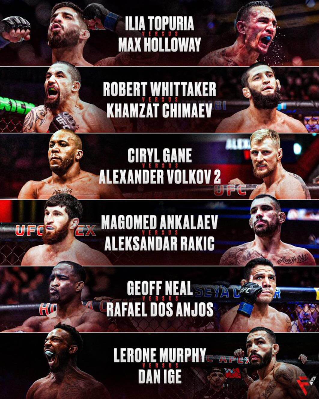 UFC 308 토푸리아 할로웨이