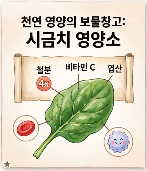 세계 10대 슈퍼푸드 6탄: 시금치 효능 7가지와 영양 극대화하는 법
