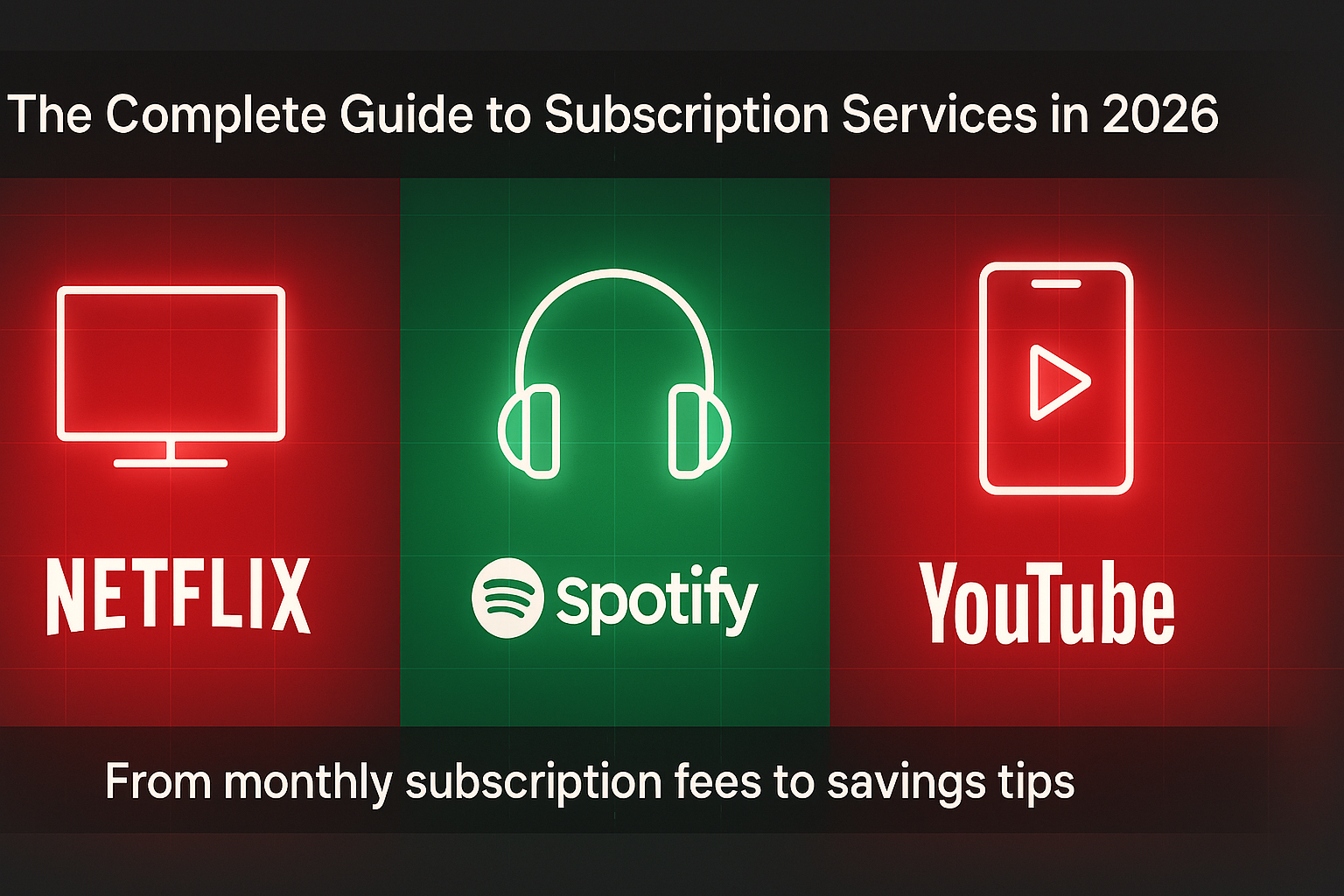 넷플릭스&middot;스포티파이&middot;유튜브 프리미엄 구독 가이드 2026 - 당신에게 맞는 서비스는?