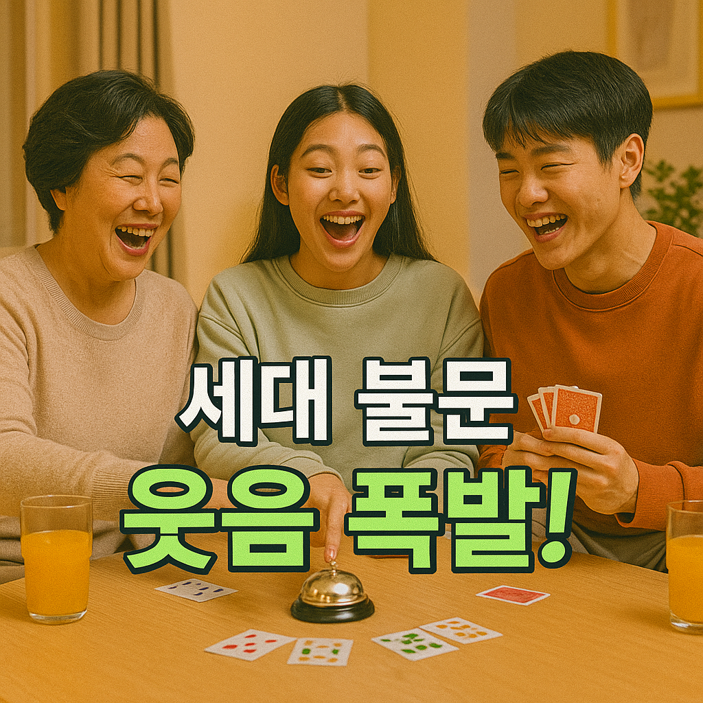 남녀노소 3인이 즐기는 게임/놀이