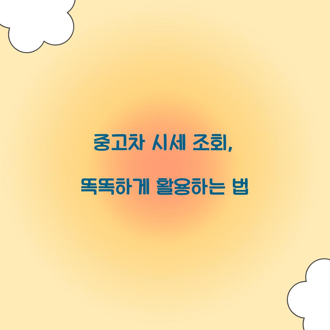 중고차 시세 조회