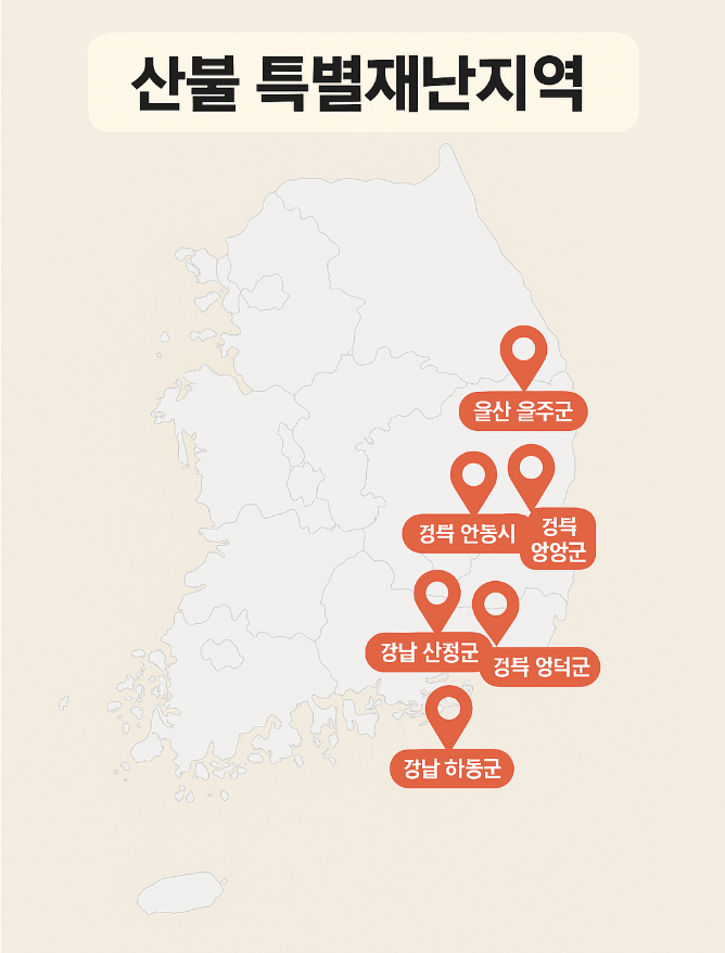 산불 특별 재난 지역