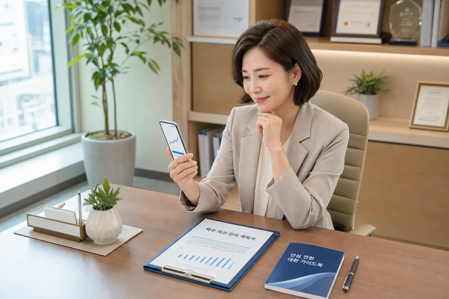 직장인 채무 통합 대출 우대 마진을 사수하고 비대면 플랫폼으로 대출 잘 받는 법을 구동하여 한도를 확인하는 모습