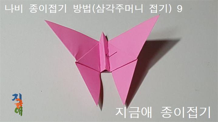 입체적인 나비가 만들어졌으며 여러색으로 접거나 크기를 다르게 하여 접어봅니다.