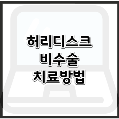 허리디스크 비수술 치료 방법과 실비보험 적용 여부 – 효과적인 치료법