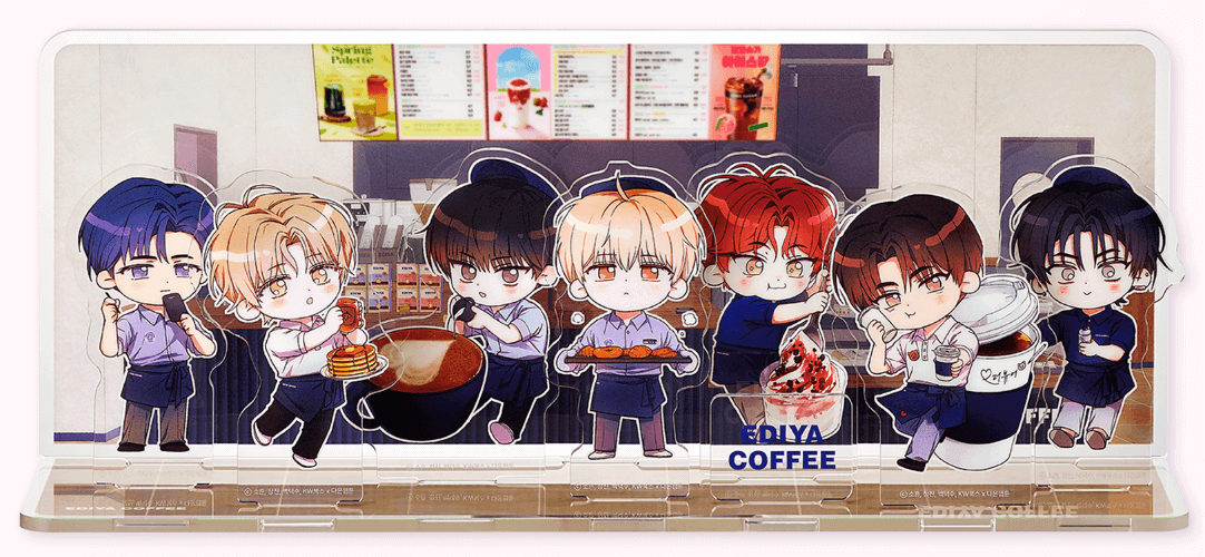 이디야 데못죽 콜라보 한정 굿즈 아크릴