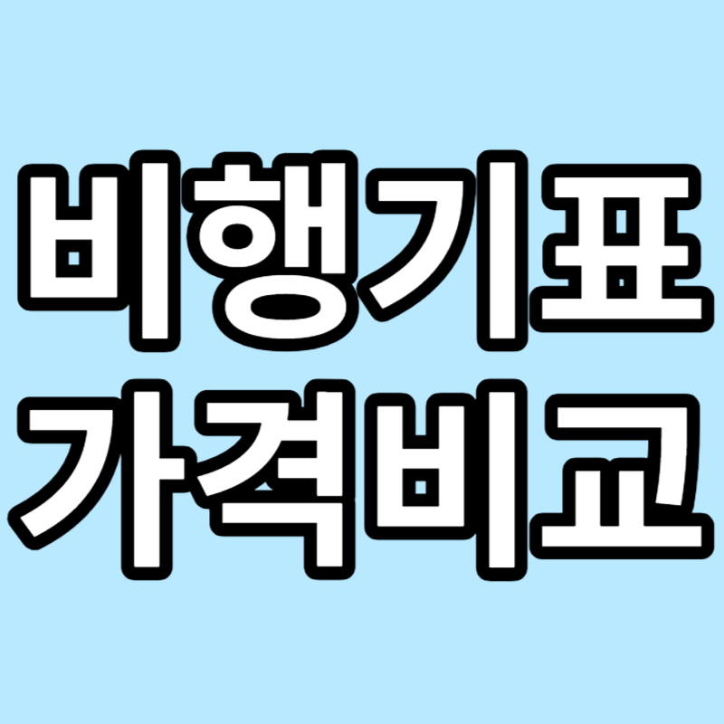 비행기표 가격비교