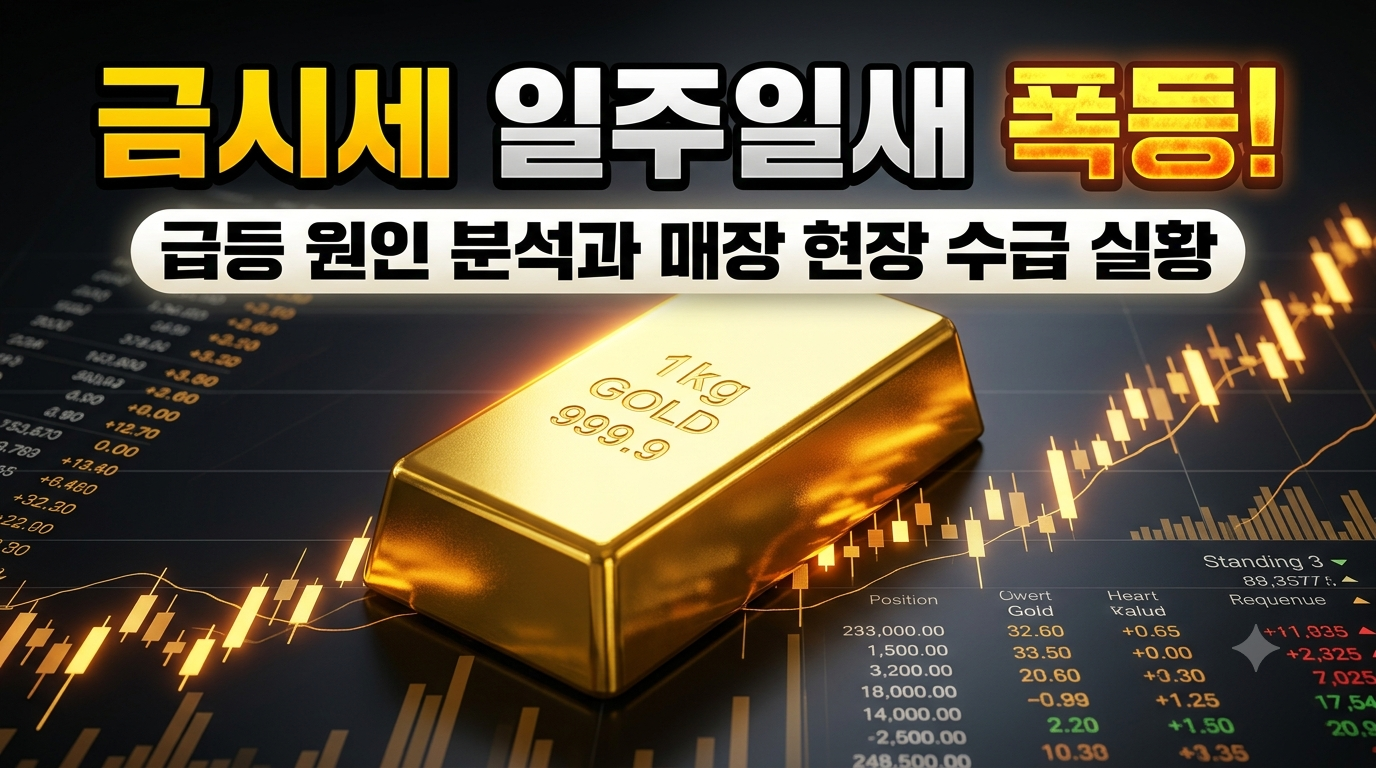 금시세 일주일새 급등 이유와 실물 거래소 매수 수급 현황 분석