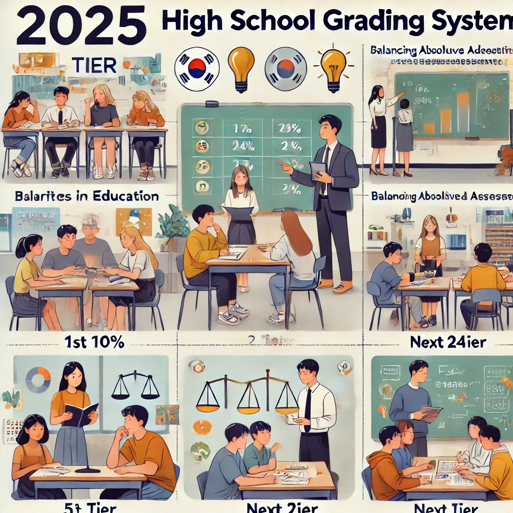 2025 고교 내신 체계 5등급제로 변화
