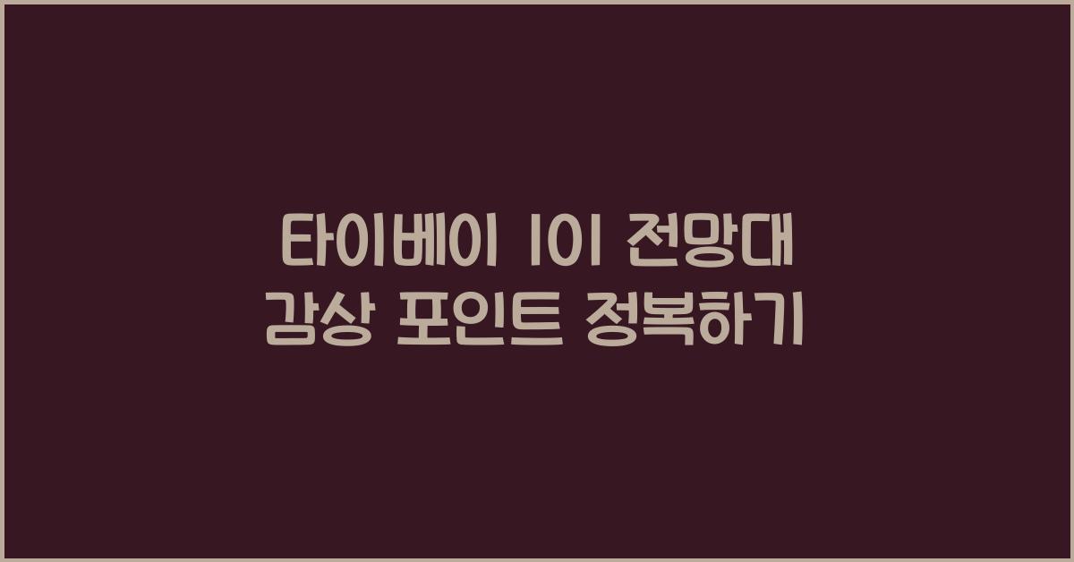 타이베이 101 전망대