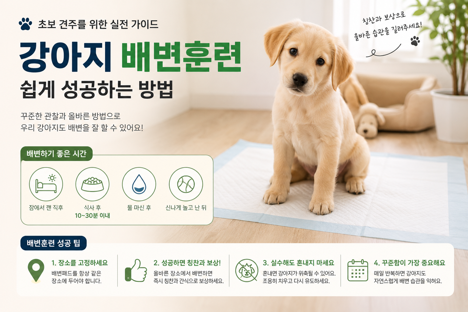 강아지 배변훈련 방법 총정리