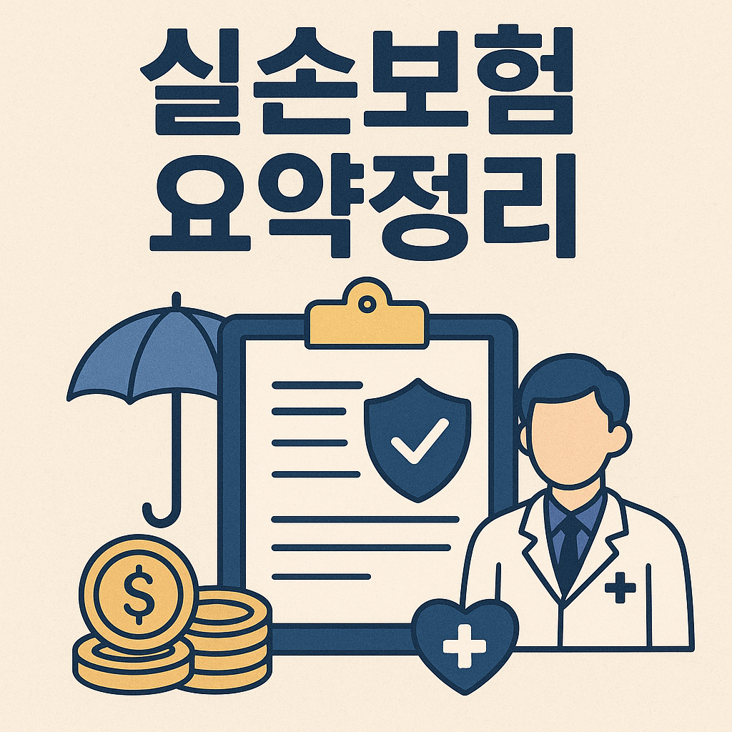 실손보험 요약정리 문구 이미지
