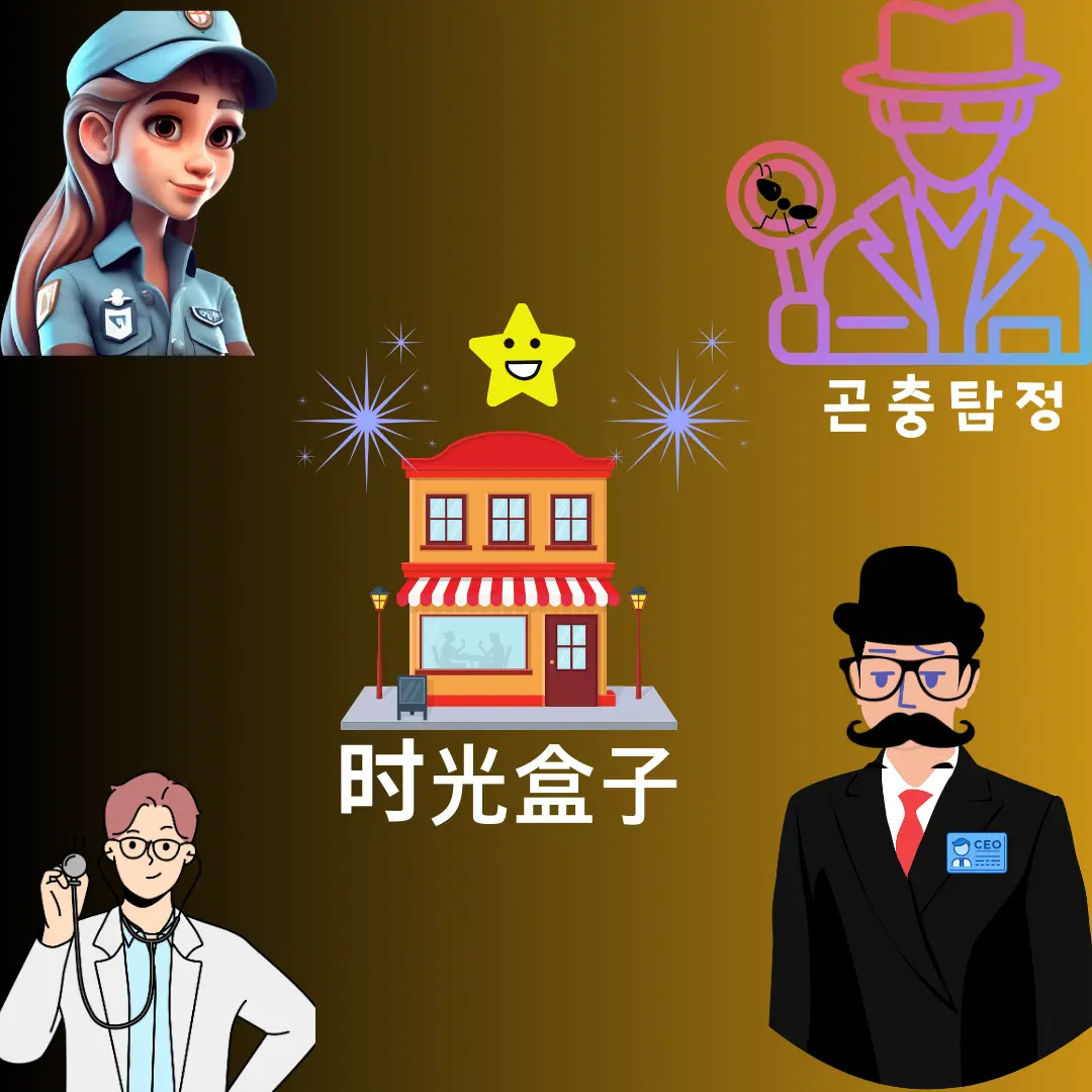 타임박스 식당에 간 친구 이미지