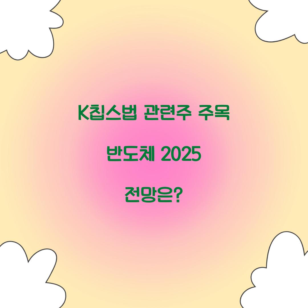 K칩스법 관련주