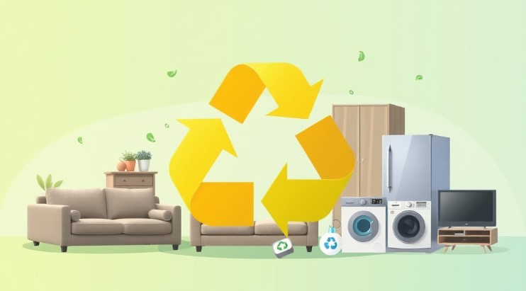 대형 폐기물로 처리하기 위한 물건들(가구, 가전제품 등)