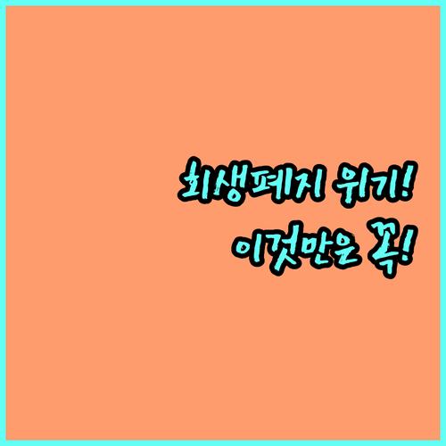 개인회생 월 변제금 미납 시 대처 방..