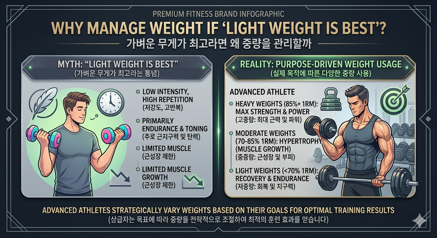 가벼운 무게가 최고라면 왜 중량을 관리할까