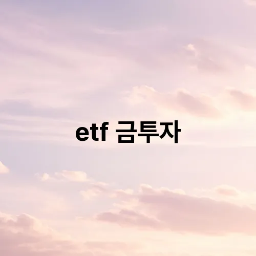etf 금투자