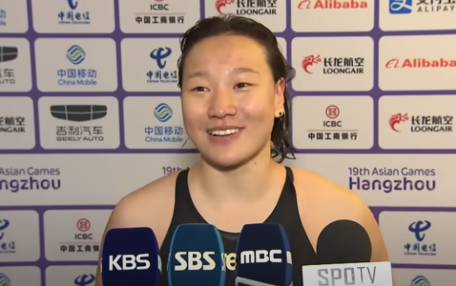 이은지, 여자 배영 100m 한국신기록 작성