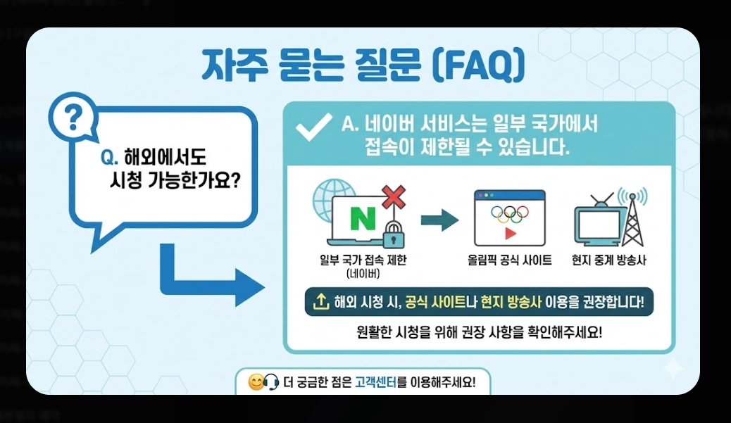 2026 동계올림픽 중계 [치지직&middot;네이버 무료] 경기 일정 및 시청 방법 완벽 가이드