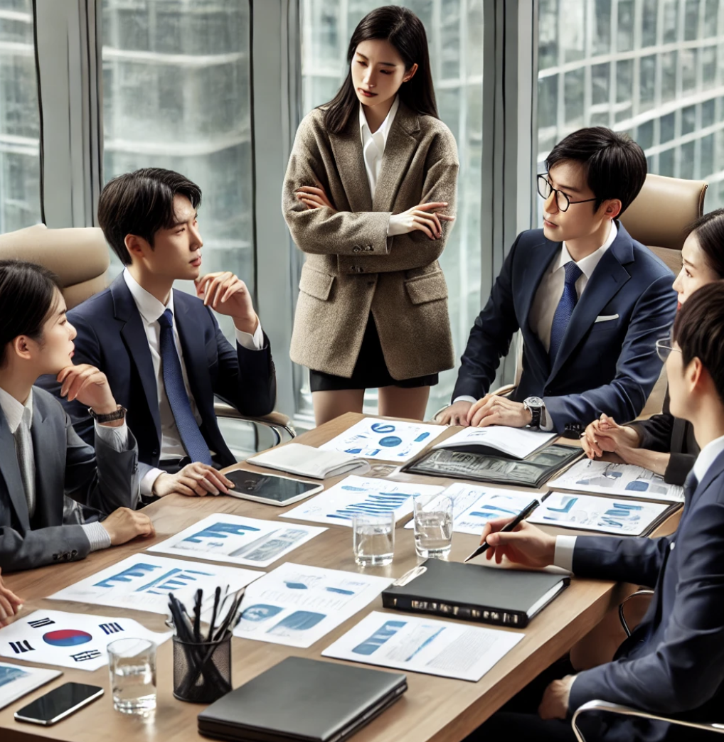 근로자의 권리에 대해 논의하는 회의실 모습