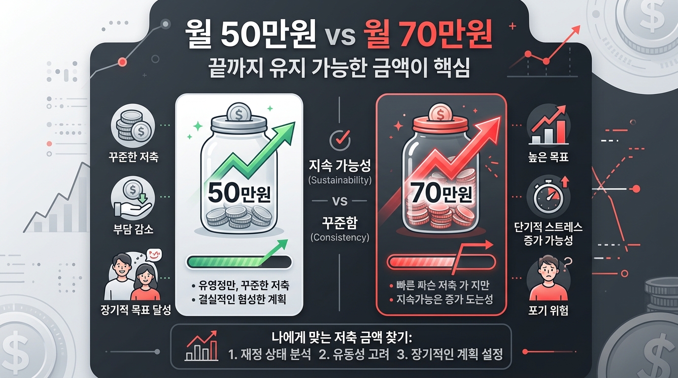 청년미래적금 월 50만원과 청년도약계좌 월 70만원 납입한도 비교