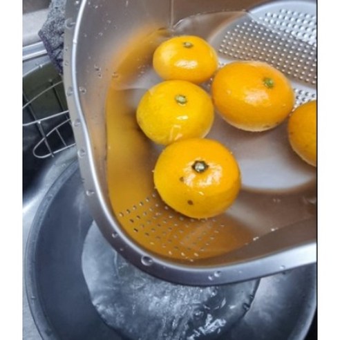 알파커머스 올스텐 304 물빠짐 쌀 야채 세척볼