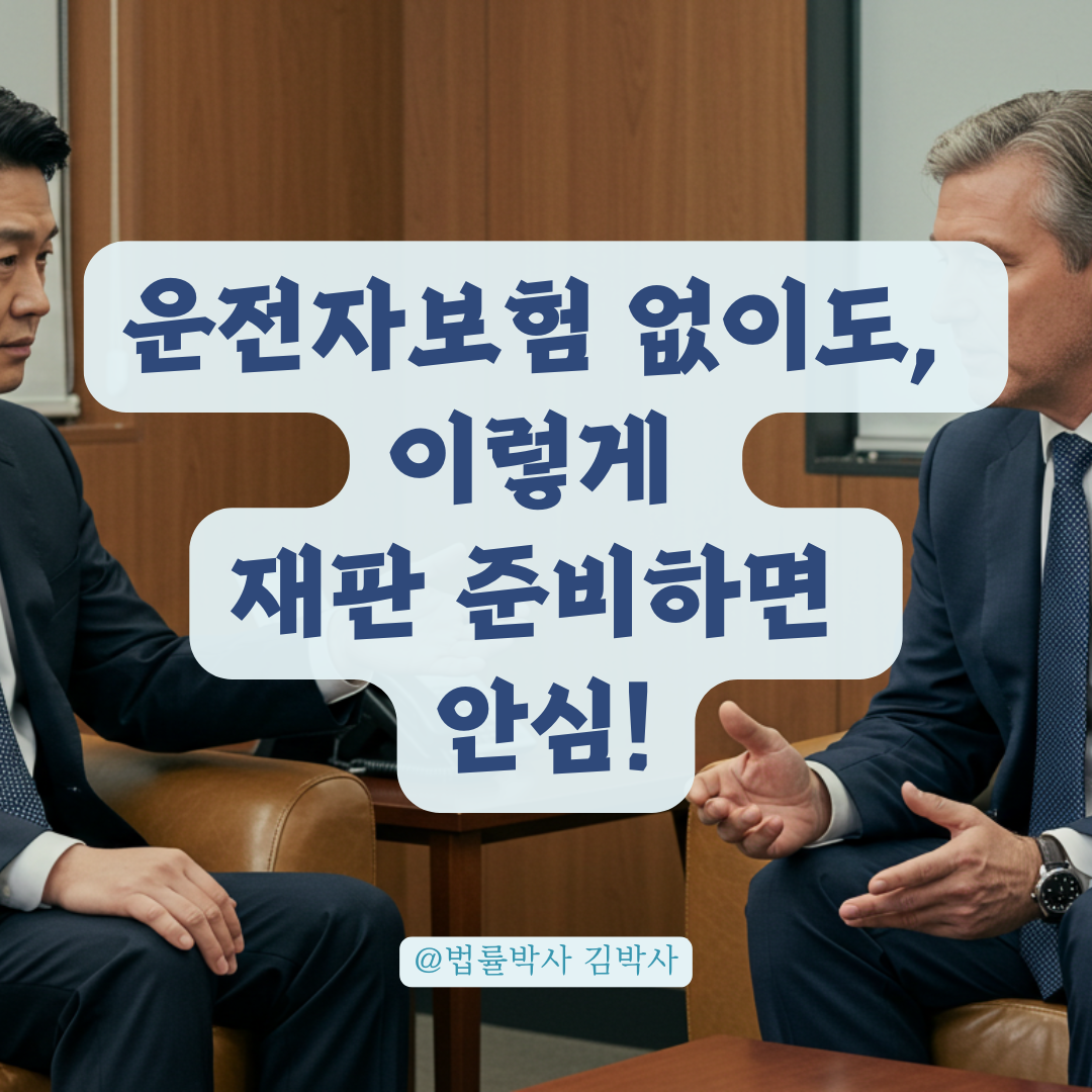 운전자보험 없이 교통사고 재판 진행할 때 꼭 알아야 할 준비사항 정리.