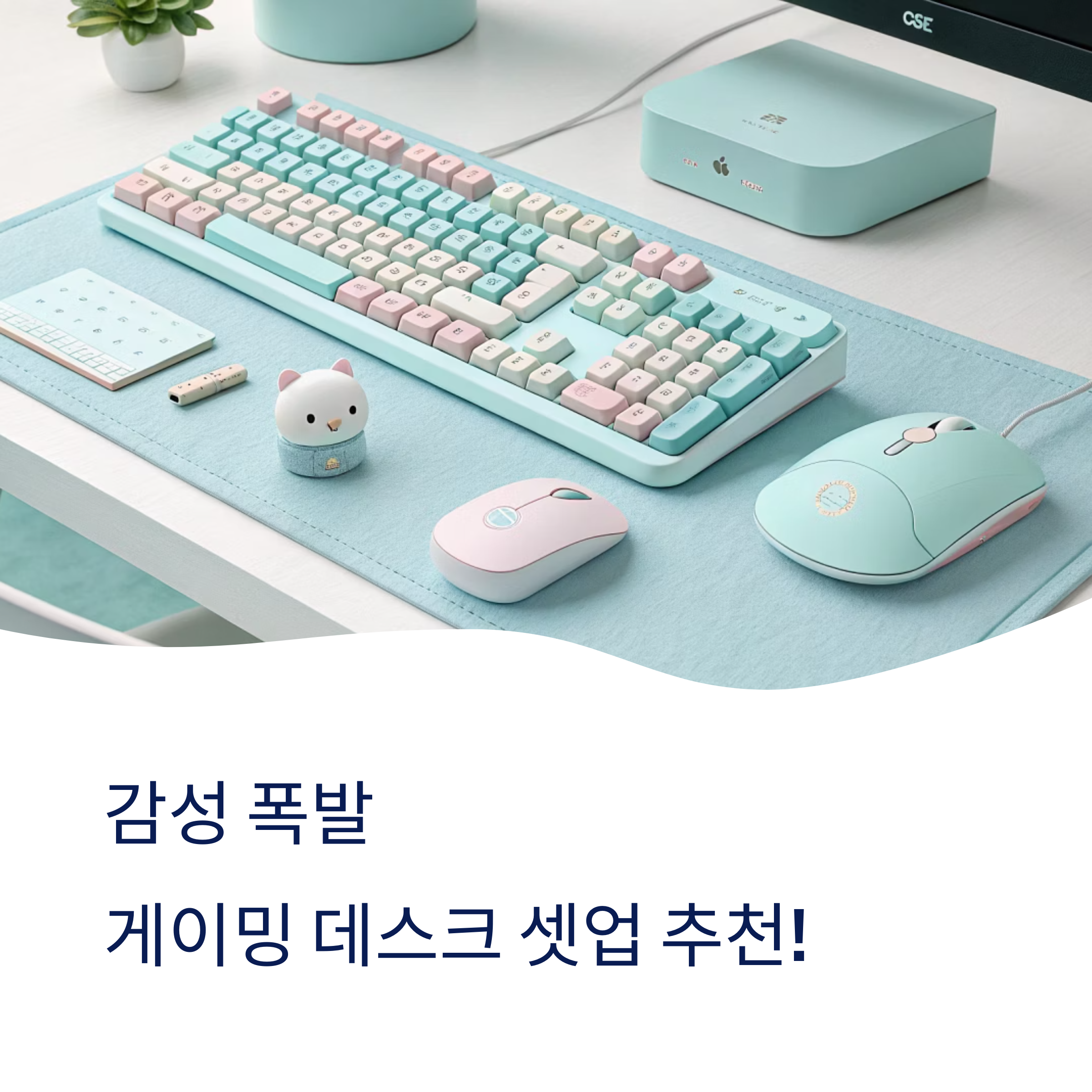 게이밍 데스크 셋업! 비누 마우스와 아사노 키캡