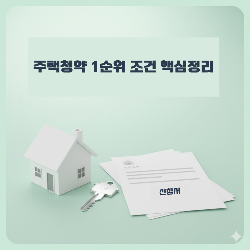 주택청약 1순위 조건 완벽 정리: 2025년 최신 점수 계산법과 신청 방법