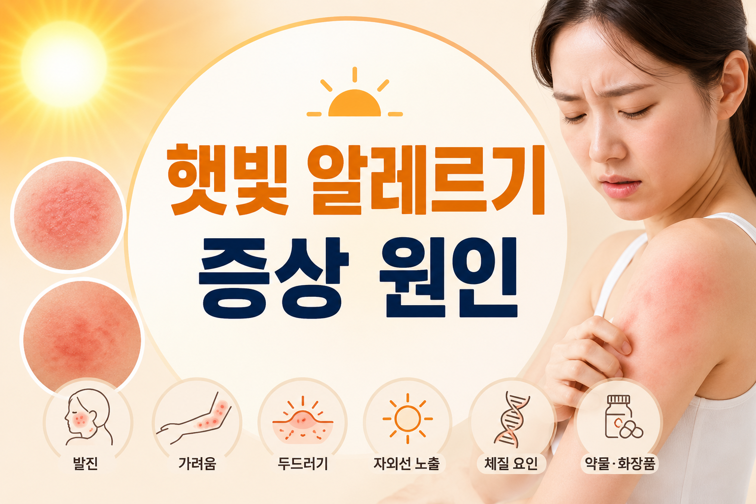 햇빛 알레르기 증상 원인