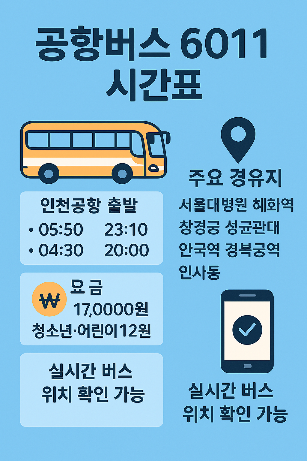 공항버스 6011 시간표
