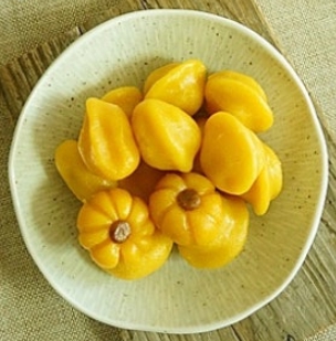 한국의 떡 종류 호박떡-호박송편