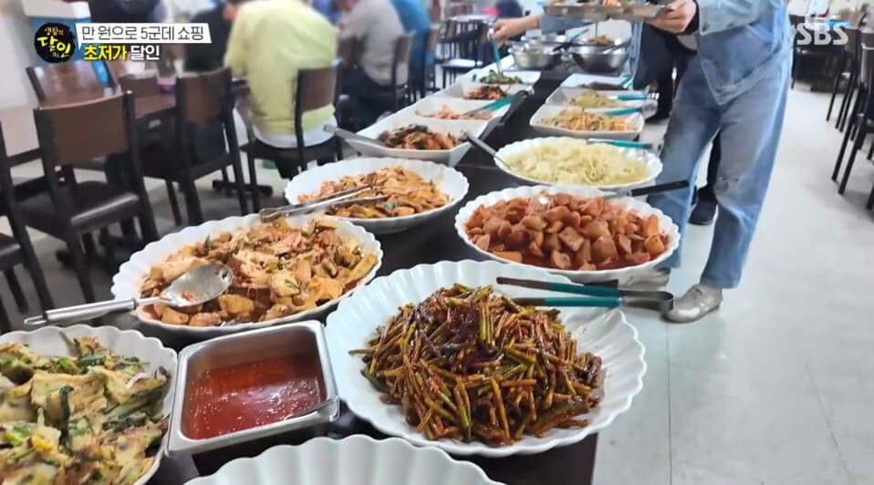 생활의달인 초저가 달인 유튜버 광자 맛집! 성수동 서산식당 5천원 점심 한식뷔페 