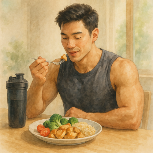 운동한-후-식사