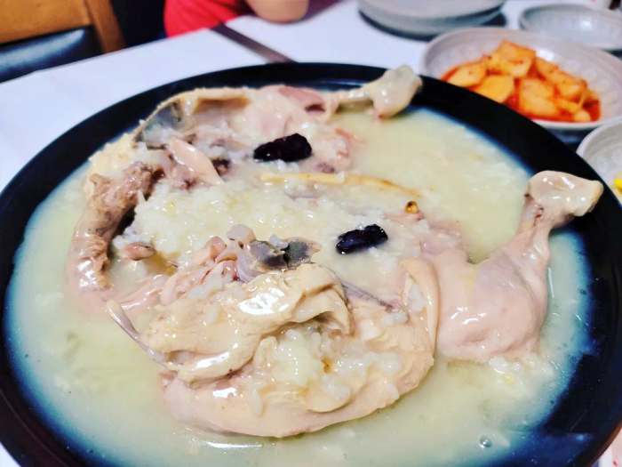 나혼자산다 수지 성복동 팜유즈 회식 찹쌀 누룽지 백숙 맛집