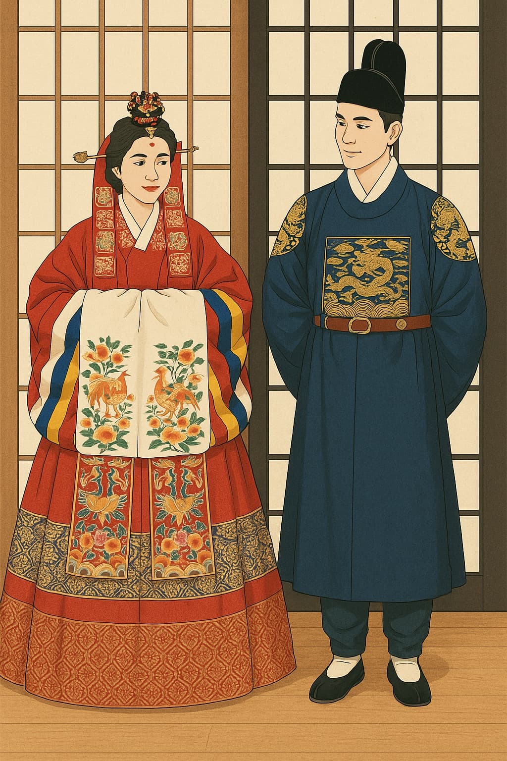 혼례복 색깔의 비밀 ㅣ 빨강과 파랑이 상징하는 것