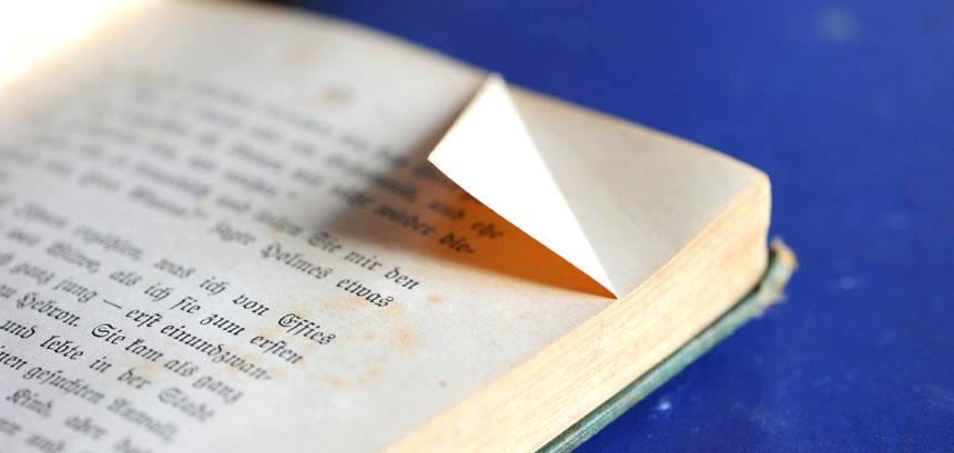 중요하다고 생각되는 페이지는 한쪽 귀퉁이를 접는다.