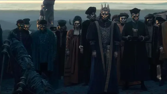 의식 중인 오레아 왕국 사람들