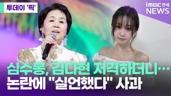 심수봉 김다현 논란 사과 - mbc 뉴스