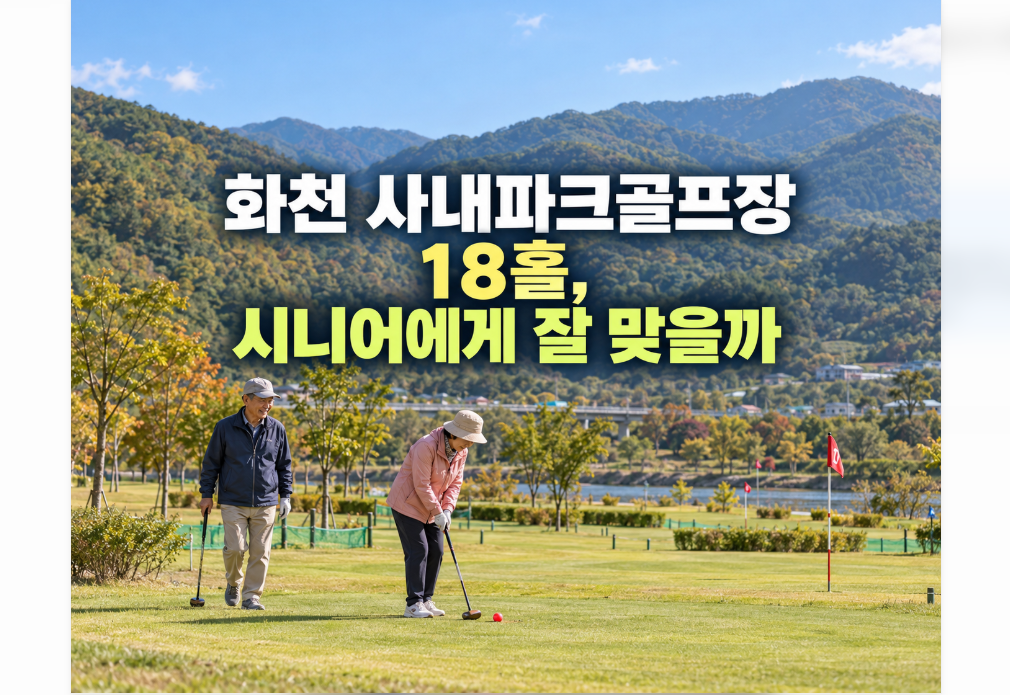 사내파크골프장 예약방법, 당일치기와 숙박 방문은 준비가 달라요