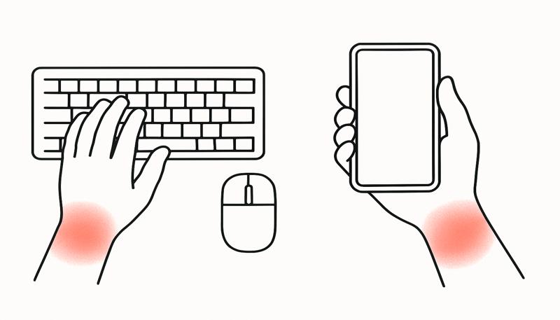 손목의 뻐근한 통증, 지금 바로 해야 할 스트레칭 4가지