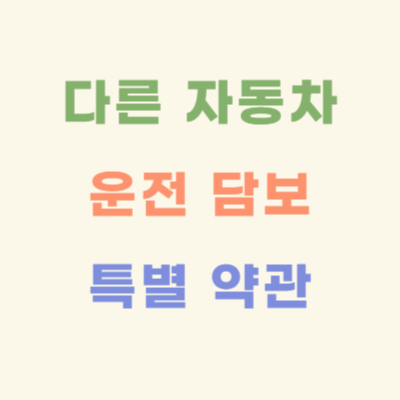 다른-자동차-운전-담보-특별-약관