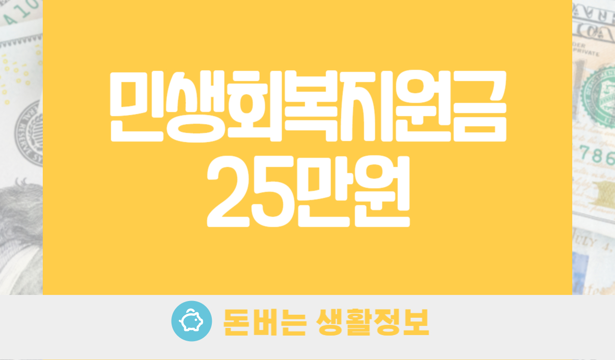 민생회복지원금 25만원