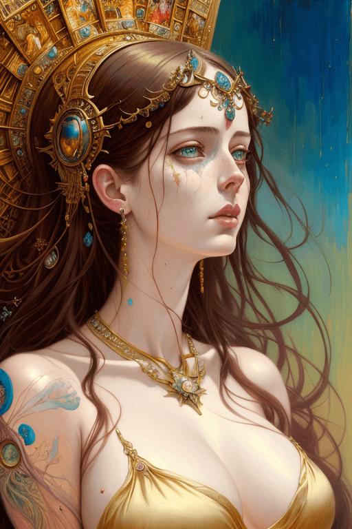 Playground AI로 생성한 그림(2) - 황폐한 눈빛