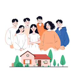 25년 청년월세지원을 신청 후 좋아하는 청년들 모습