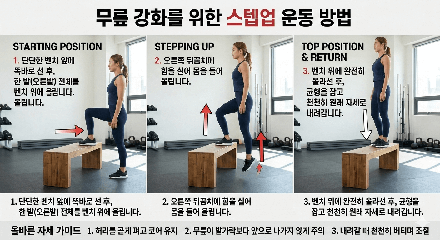 스텝업 운동 방법